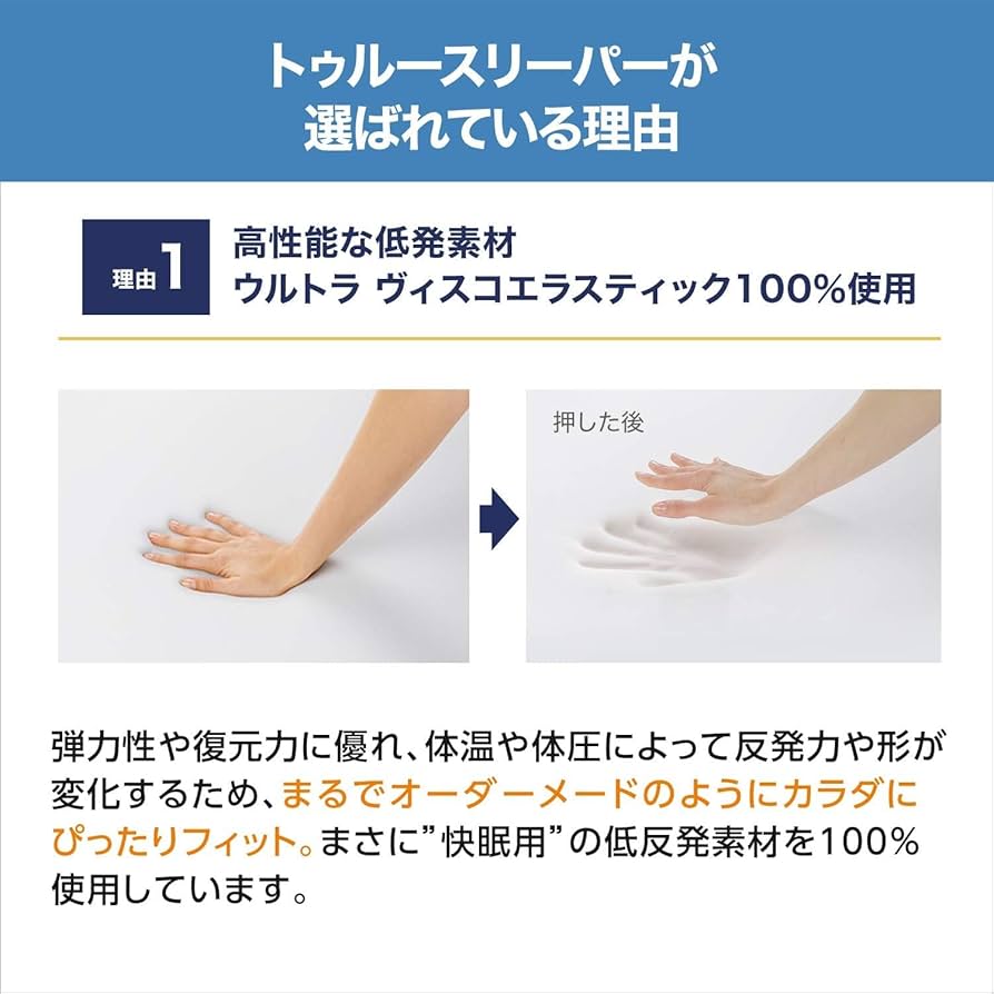 TEMPURオリジナルピローとTrue Sleeperライト3.5セット TEMPURオリジナルピローとTrue Sleeperライト3.5セット トゥルー